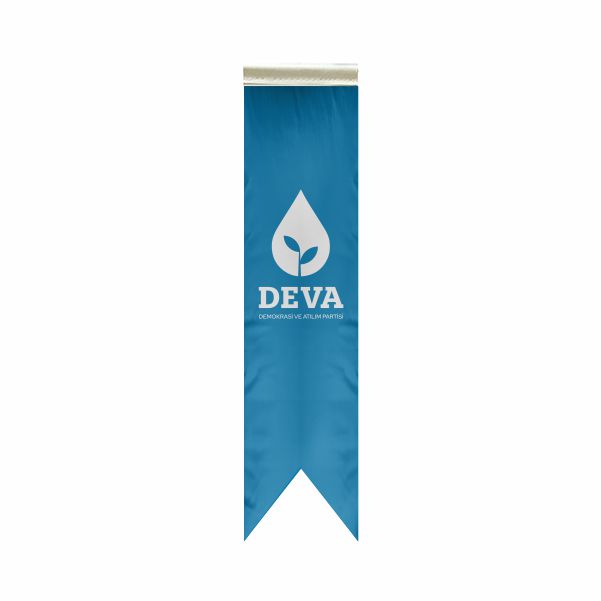 Deva Partisi �zel Logolu Masa Bayra��