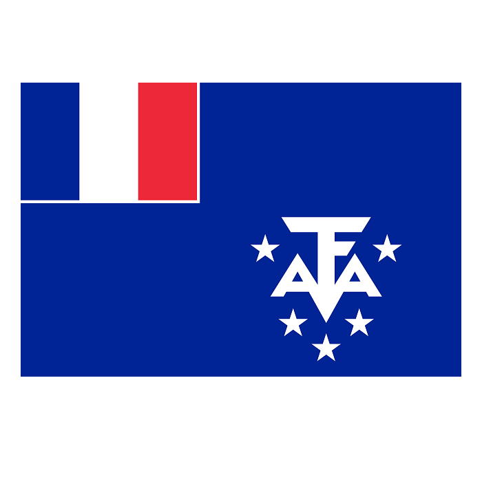 Frans�z G�ney ve Antarktika Topraklar� Bayrak