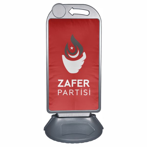K�rm�z� Zafer Partisi Kald�r�m Park B�y�k Boy Reklam Dubas�