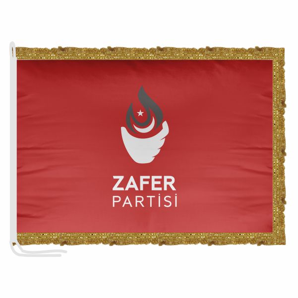 K�rm�z� Zafer Partisi Saten Makam Flamas�