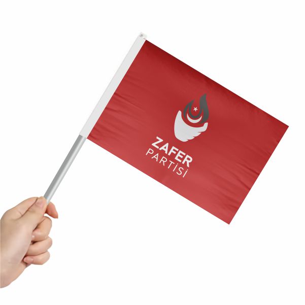 K�rm�z� Zafer Partisi Sopal� Bayrak ve Flamalar