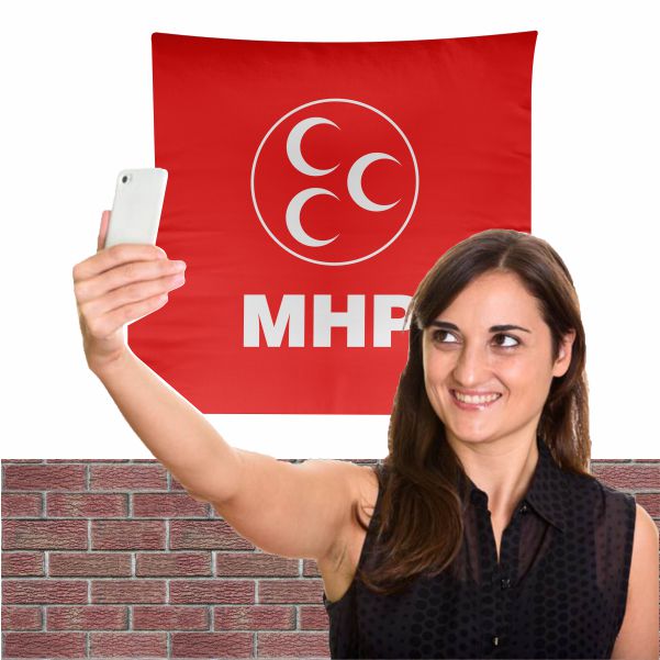 Milliyet�i Hareket Partisi Bez Arka Plan Manzara