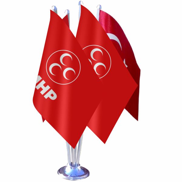 Milliyet�i Hareket Partisi D�rtl� �zel Masa Bayra��