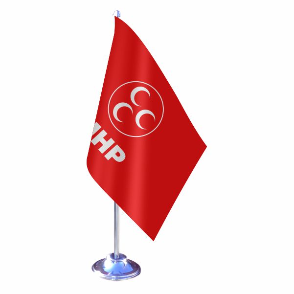 Milliyet�i Hareket Partisi Tekli Masa Bayra��