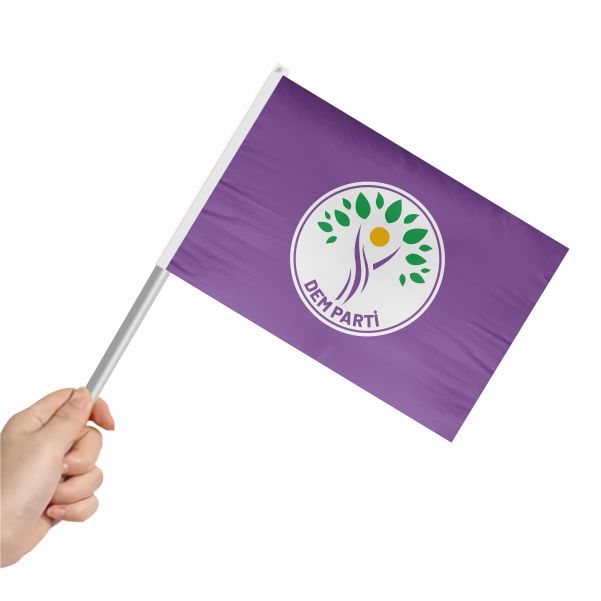 Mor Dem Parti Sopal� Bayrak ve Flamalar