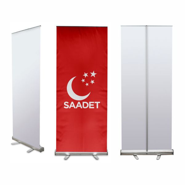 Saadet Partisi K�rm�z� Banner Roll Up