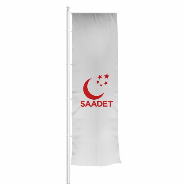 Saadet Partisi Yatay �ekilen Flamalar ve Bayraklar