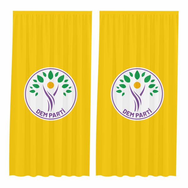 Sar� Dem Parti Bask�l� G�ne�lik Perdeler