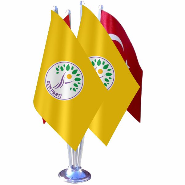Sar� Dem Parti D�rtl� �zel Masa Bayra��