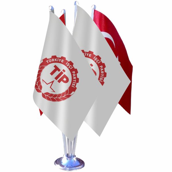 Tip Partisi D�rtl� �zel Masa Bayra��