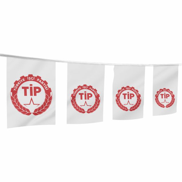 Tip Partisi �pe Dizili Flamalar ve Bayraklar