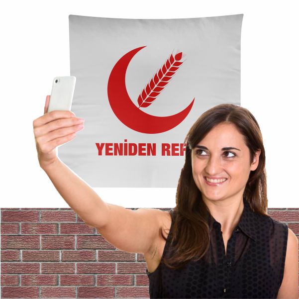 Yeniden Refah Bez Arka Plan Manzara