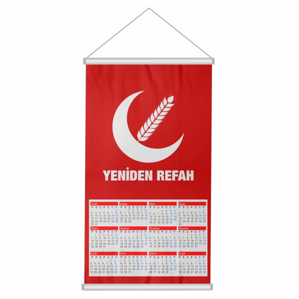 Yeniden Refah Partisi Bez Takvim Dijital Bask� Yeniden Refah Partisi Duvar Takvim