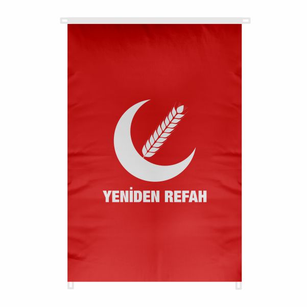 Yeniden Refah Partisi Bina Boyu Bayraklar