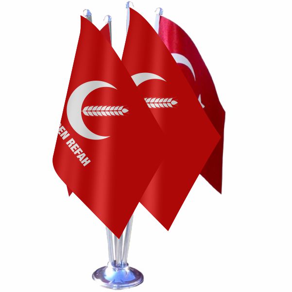 Yeniden Refah Partisi D�rtl� �zel Masa Bayra��