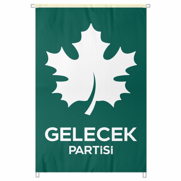 Ye�il Gelecek Partisi Bina Boyu Bayraklar
