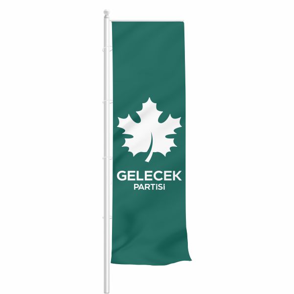 Ye�il Gelecek Partisi Yatay �ekilen Flamalar ve Bayraklar