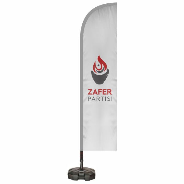 Zafer Partisi Plaj Bayra�� ve Yelken Bayra��