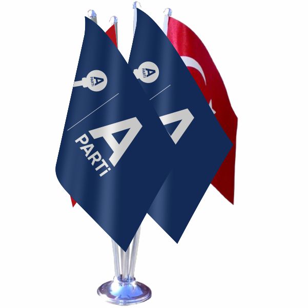 Zeminli Anahtar Parti D�rtl� �zel Masa Bayra��