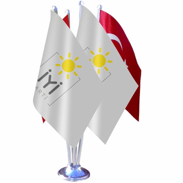 iyi Parti D�rtl� �zel Masa Bayra��