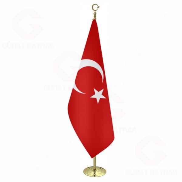 T�rk Makam Bayra�� Gold Direkli