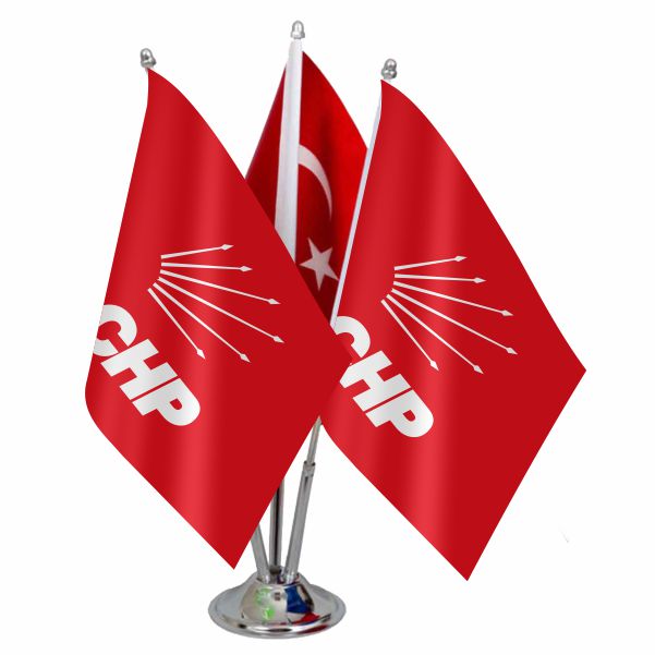 ��l� Chp Logolu Masa Bayra��