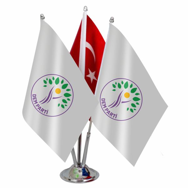 ��l� Dem Parti Logolu Masa Bayra��
