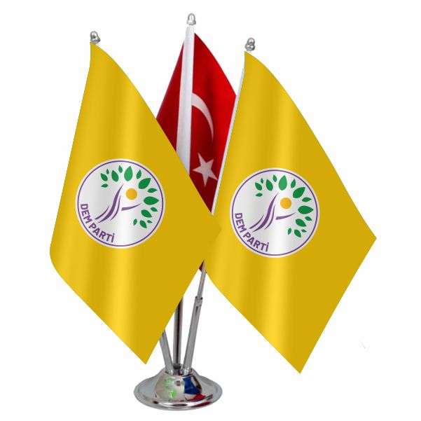 ��l� Sar� Dem Parti Logolu Masa Bayra��