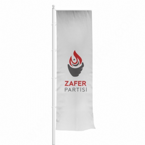 Zafer Partisi Yatay �ekilen Flamalar ve Bayraklar